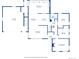 First-floor home plan with garage, living room, kitchen, and bedrooms layout at 4833 S Elati St, Englewood, CO 80110