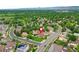 Wide shot featuring the property situated near green spaces and distant mountain views at 7300 Beech St, Arvada, CO 80005