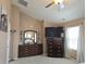 Spacious bedroom featuring large dressers, and a bright window for natural light at 13626 Garfield St # A, Thornton, CO 80602