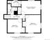 Floor plan showing the layout with bedrooms, bathrooms, and a hall at 2009 S Zephyr Ct, Lakewood, CO 80227