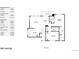 Detailed floor plan showcasing the layout of the second floor, including the kitchen and bedrooms at 7700 W Grant Ranch Blvd # 4A, Littleton, CO 80123