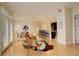 Open-concept floor plan showcasing the living room, dining area, and modern kitchen at 191 Clayton Ln # 402, Denver, CO 80206