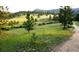 Scenic view of a green field with trees and a trail leading through the landscape on a sunny day at 7105 Flagstaff Rd, Boulder, CO 80302
