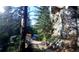 Scenic view of a wooded area with a bridge spanning a river and lush foliage and mature trees at 7105 Flagstaff Rd, Boulder, CO 80302