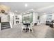 Finished basement with cozy fireplace, seating area, and open layout, perfect for relaxation at 4009 Manorbrier Cir, Castle Rock, CO 80104