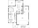 Jasper main floor plan showcasing kitchen, great room, flex space, powder bath, and 3-car tandem garage at 670 S Jasper St, Aurora, CO 80017