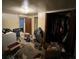 Unfinished basement with a closet, a washer/dryer, boxes, and doorway to another room at 841 S 6Th Ave, Brighton, CO 80601