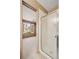 Modern bathroom showcasing a glass-enclosed shower and contemporary design elements at 27124 Sun Ridge Dr, Evergreen, CO 80439
