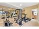 A well-equipped home gym with various exercise machines, offering convenience for staying active and healthy at 3358 Castle Butte Dr, Castle Rock, CO 80109