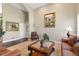 Well-decorated living room with neutral tones and plenty of seating at 3358 Castle Butte Dr, Castle Rock, CO 80109
