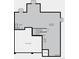 Unfinished basement plan detailing the staircase, plumbing rough-in, unexcavated area, and location per lot condition at 16529 Black Rose Cir, Parker, CO 80134