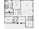 Detailed floor plan showcases the layout of the bedrooms, bathrooms, laundry, and living areas of the house at 16529 Black Rose Cir, Parker, CO 80134