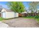 Detached garage with additional parking space, offering convenience and storage at 4151 Zenobia St, Denver, CO 80212