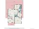 Detailed floor plan showcasing the layout of the home, including the living room, kitchen, bedrooms, and bathrooms at 4320 Snowbird Ave, Broomfield, CO 80020
