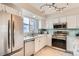 Well-equipped kitchen with stainless steel appliances, modern lighting, and ample counter space for cooking and meal prep at 12032 Monaco St, Brighton, CO 80602