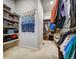 Well-organized walk-in closet featuring shelves and ample space for clothing at 5771 Slate River Pl, Brighton, CO 80601