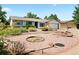 Ranch-style home featuring a tidy yard with stone and brick accents at 17601 E Eastman Pl, Aurora, CO 80013