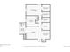 Detailed floorplan showcasing the layout of the home, including the living room, kitchen, bedrooms, and bathrooms at 499 Wright St # 308, Lakewood, CO 80228