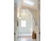 Elegant bathroom featuring glass shower, skylight, and modern finishes at 3410 W 31St Ave, Denver, CO 80211