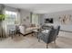 Inviting living room with large windows, modern furniture, and a cozy, comfortable feel at 5292 W Fair Dr, Littleton, CO 80123