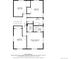 Detailed floorplan showcasing the layout of the bedrooms, bathrooms, and hall at 591 Nome St, Aurora, CO 80010