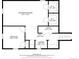 Detailed floorplan showcasing the layout of the recreation room, laundry, bedroom and room at 591 Nome St, Aurora, CO 80010