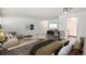 Stylishly furnished living space featuring hardwood floors and modern decor at 888 N Logan St # 2E, Denver, CO 80203