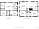 Detailed floor plan showcasing the layout of both floors, including the bonus room, laundry, and kitchen at 3649 N Garfield St, Denver, CO 80205