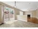 View from the eat-in kitchen with sliding glass door to a brick patio at 4214 Kestrel Pl, Castle Rock, CO 80109