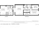 Detailed floor plan showcasing the layout of the main and second levels with room dimensions at 12766 Jasmine St # D, Thornton, CO 80602