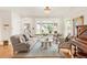 Cozy living room with a comfortable sofa, chairs, a piano and a bay window at 506 N Marion St, Denver, CO 80218