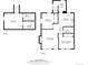 Complete house floor plan with layout of living room, bedrooms, kitchen, baths, laundry, and hall dimensions at 1803 E 36Th Ave, Denver, CO 80205
