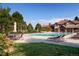 Beautiful community pool and neighboring houses at 6877 Northstar Ct, Castle Rock, CO 80108