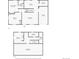 Detailed floor plan showcasing the layout of the living room, kitchen, bedrooms, and bathrooms at 1140 S Elm St, Denver, CO 80246