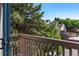 Exterior view from the balcony featuring mature trees and beautiful neighborhood at 6380 S Boston St # 391, Greenwood Village, CO 80111