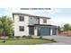 Modern two-story home with a two-car garage, gray accents, and manicured lawn under construction at 413 Clear Bell Ln, Monument, CO 80132