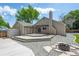 Backyard wooden deck and firepit at 12665 Grove Ct, Broomfield, CO 80020