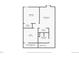 Basement floor plan outlining a bedroom, Gathering room, office, bathroom, and closets at 6727 W Yale Ave, Lakewood, CO 80227