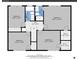 Second floor plan features bedrooms, bathrooms, and closet spaces for easy visualization of the layout at 7678 Newman St, Arvada, CO 80005