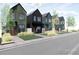Charming street view showcasing modern homes with unique architectural designs and welcoming landscaped pathways at 769 Turner St, Erie, CO 80516