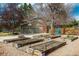 Backyard includes a garage and garden beds at 5292 Lichen Pl, Boulder, CO 80301