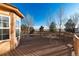 Enjoy outdoor living with this large back deck, perfect for entertaining or relaxing while enjoying a view at 1120 Antelope W Dr, Bennett, CO 80102