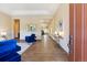 Spacious foyer with hardwood floors, stylish decor, and a welcoming entryway at 24322 E Mineral Dr, Aurora, CO 80016