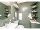 Stylish bathroom featuring modern fixtures and unique shelving at 4467 W 30Th Ave, Denver, CO 80212