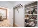 Hallway with closet and shelving located next to the dining room at 4467 W 30Th Ave, Denver, CO 80212