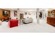 Finished basement with rec area, wet bar, and seating at 6816 Goldbranch Dr, Niwot, CO 80503