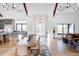 Open floor plan connecting kitchen, dining, and living areas at 6816 Goldbranch Dr, Niwot, CO 80503