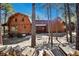 Spacious log home with lots of wood and nice landscaping at 17940 Smugglers Rd, Monument, CO 80132