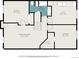 Detailed floorplan of the home's first floor, featuring bedrooms, a recreation room, and a utility area at 17940 Smugglers Rd, Monument, CO 80132