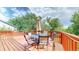 Outdoor deck with table and chairs, perfect for entertaining at 10517 Clermont Way, Thornton, CO 80233